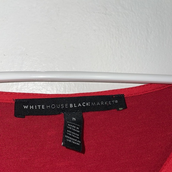 Size S Women’s White House Black Market Red Blouse - Picture 2 of 4